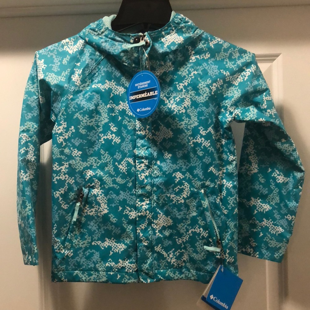 NWT Girl’s Columbia jacket XS (6/7) WATERPROOF